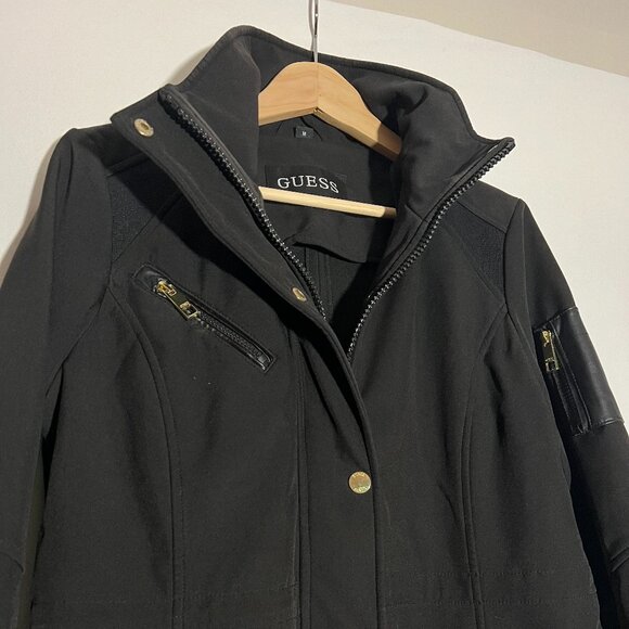 GUESS Softshell Jacket - Black - Size M - Picture 5 of 5